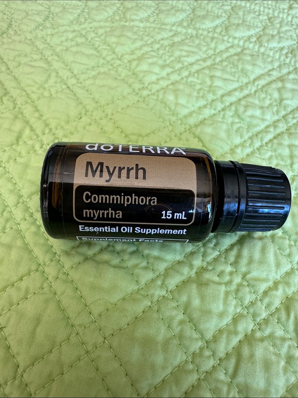 Doterra Myrrh Essential Oil - Brown Bottle with Black Cap